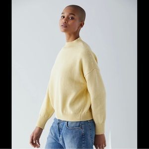 Misha & Puff Adult Mock Neck Sweater in Straw